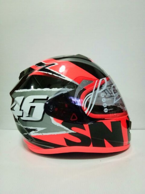 🔥หมวกกันน็อค SNALL สีส้มแสดดำ