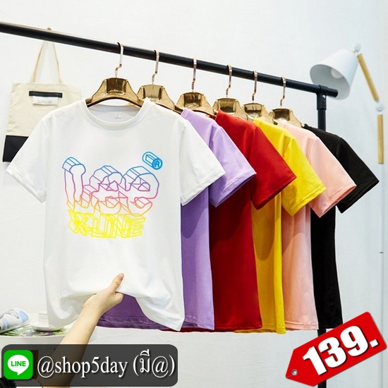 🔥 ใหม่ 2019 ยอดฮิต เสื้อยืดคอกลมลาย Lee