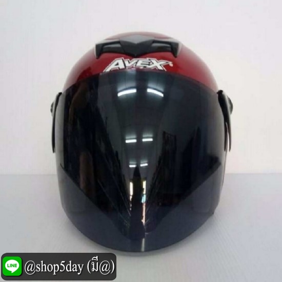 AVEX หมวกกันน็อค รุ่น SCORPION สีแดงบรอน แว่นดำ
