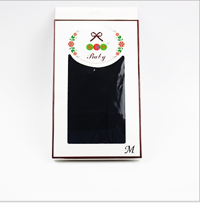 ถุงน่องเด็ก สีกรมแบบโปร่ง ลายจุดน่ารักๆ ติดโบว์น่ารัก