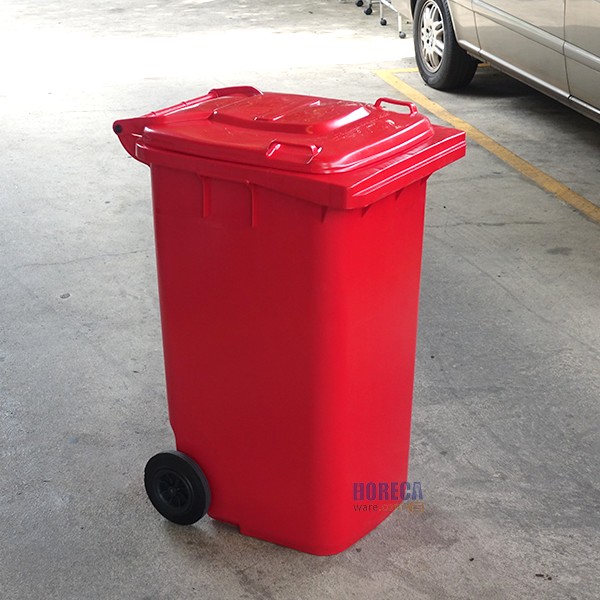 ถังขยะ OTTO 240L ฝาช่อง 58x65x99x106 แดง ฟลาวเวอร์แวร์