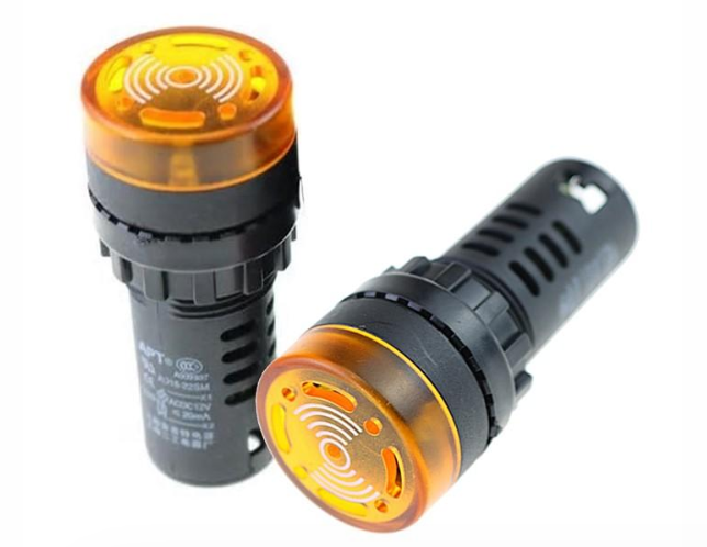 AD16-22SM 220V 22mm. flash Light Yellow color with sound buzzer alarm