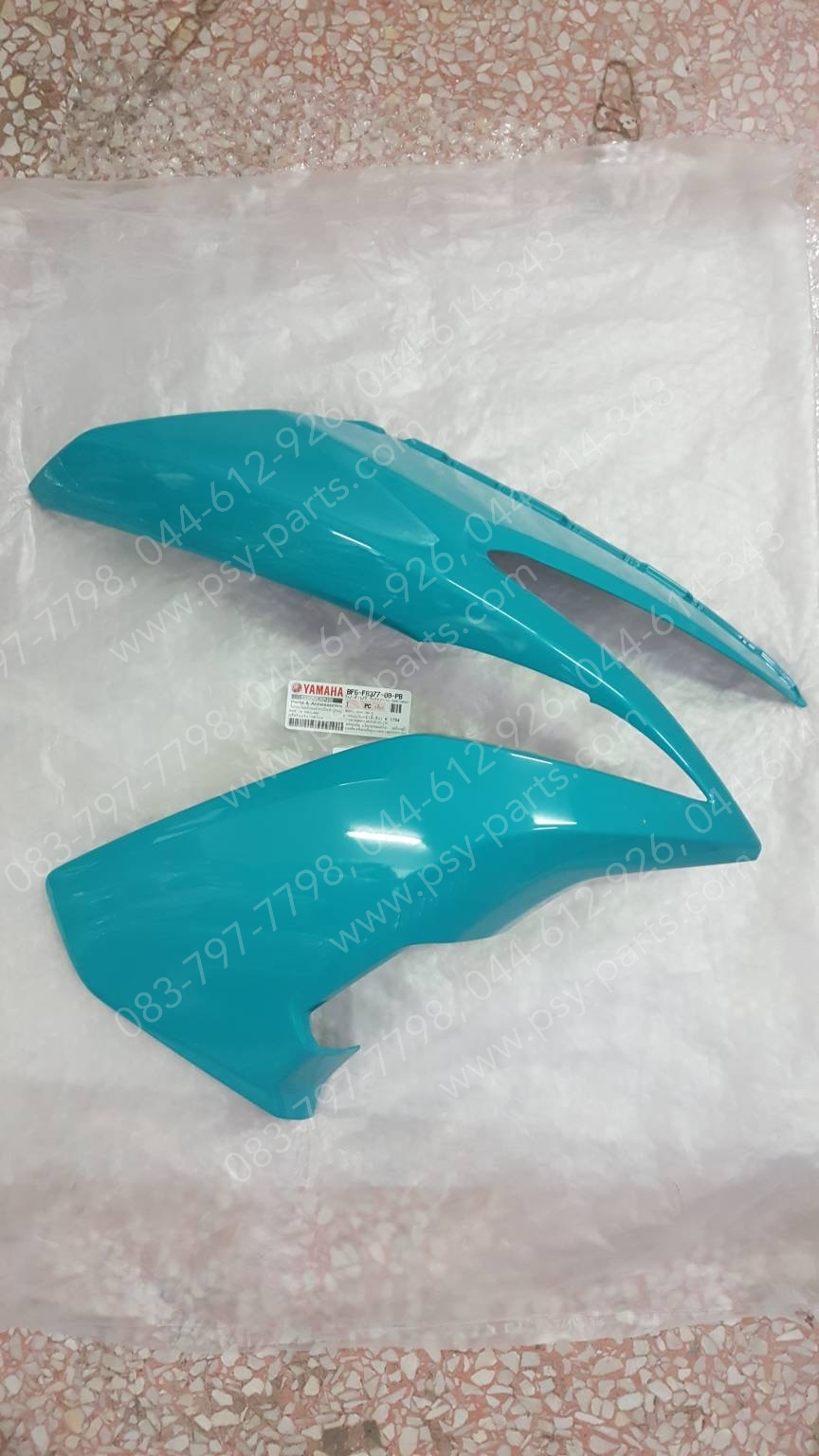 ฝาครอบไฟหน้า-ขวา AEROX แท้ๆ สีเขียว TURQUOISE (1754) BF6-F8377-00-PB