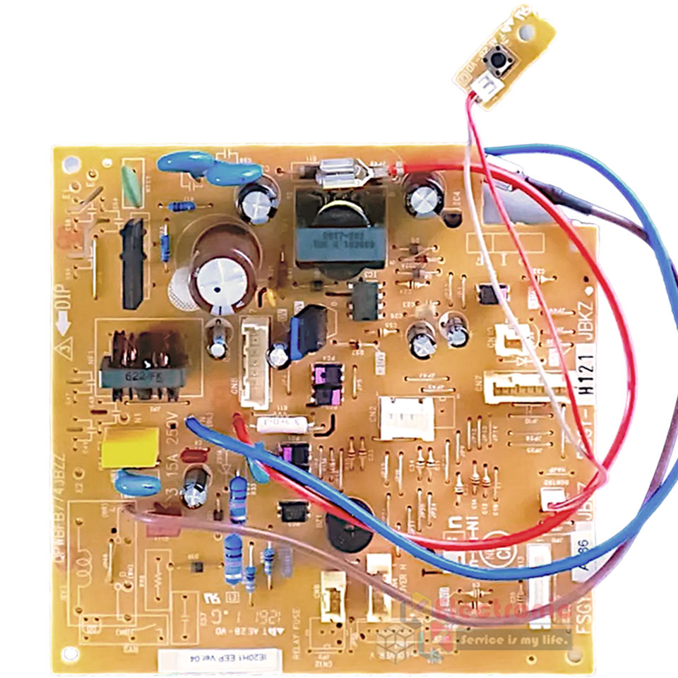 แผงบอร์ดควบคุมแอร์คอยเย็นSHARP-ชาร์ป รุ่น AH-PGX18-อะไหล่ใหม่แท้บริษัท