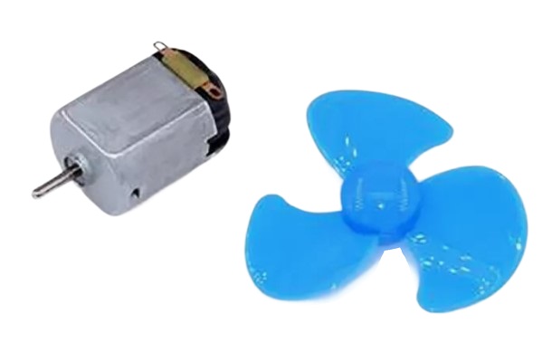 Blue Mini 70 มม. 3-Blade Plastic Propellers with 1.95 mm Hole for Toys Model