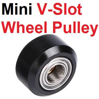 Openbuilds Plastic wheel POM small wheel (with bearing) Bore 5 mm. Passive Round wheel Idler Pulley Gear perlin wheel & V type groove passive for V-slot C-beam