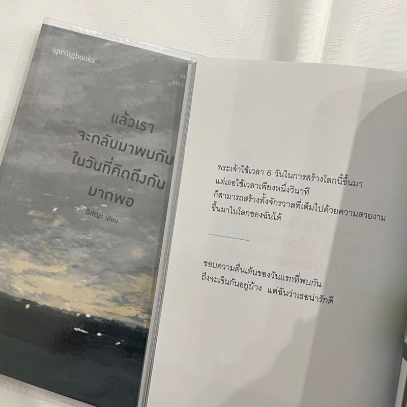 แล้วเราจะกลับมาพบกันในวันที่คิดถึงมากพอ /ผู้เขียน: อิสญะ /สำนักพิมพ์: Springbooks (สปริงบุ๊กส์)