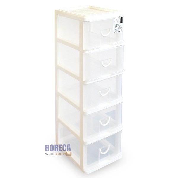 ตู้ลิ้นชัก 5 ชั้น มีล้อ KL-50 ตราคีย์เวย์