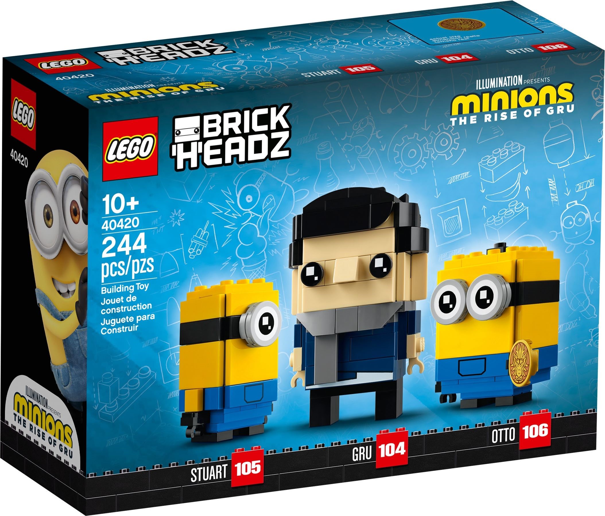 LEGO Brickheadz Minions เลโก้ 40420 Gru, Stuart and Otto