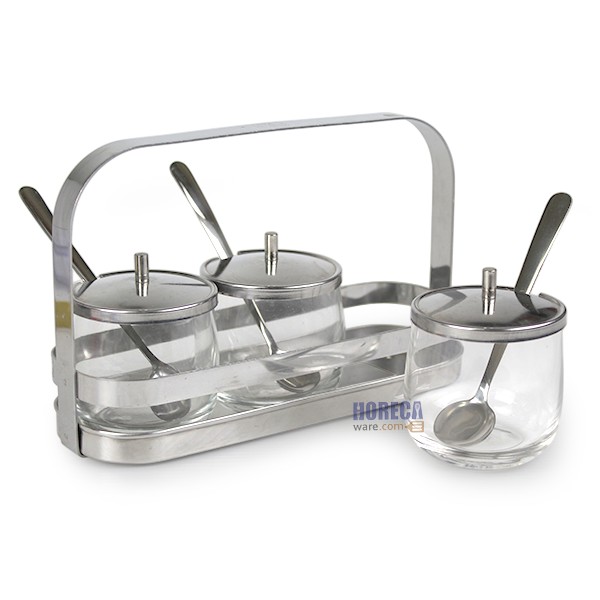 ชุดเครื่องปรุง 3ที่เรียง มีสายคาด bar3 สมอ