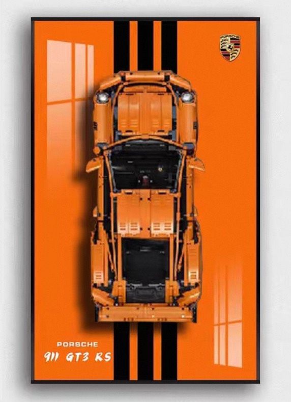 Display frame สำหรับ 42056 เลโก้ LEGO TECHNIC PORSCHE 911 GT3 RS (กรอบสำหรับตกแต่ง)