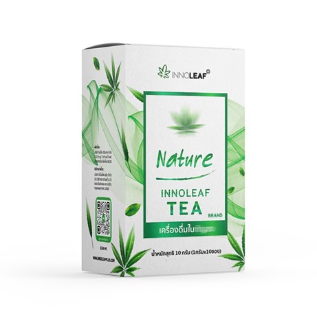 Innoleaf CBD Tea ชาใบกัญชง ผ่อนคลาย เพิ่มคุณภาพการนอน ขนาด 10 กรัม 1 กล่อง บรรจุ 10 ซอง (ซองละ 1 กรัม ) ราคา 490 บาท : Healthy Hut