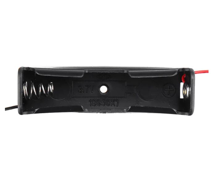 รางถ่านขนาด 18650 แบบ 1 ก้อน 3.7V พร้อมสายไฟ 1 Slots Battery Box Rechargeable Battery Holder