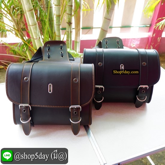 🔥 กระเป๋ารถมอเตอร์ไซค์ วินเทจ-คลาสสิค ✌️ มีสีดำ และ น้ำตาลไหม้