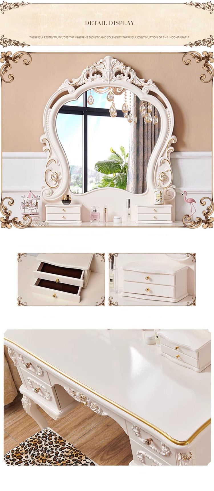 โต๊ะเครื่องแป้งหลุยส์ 04