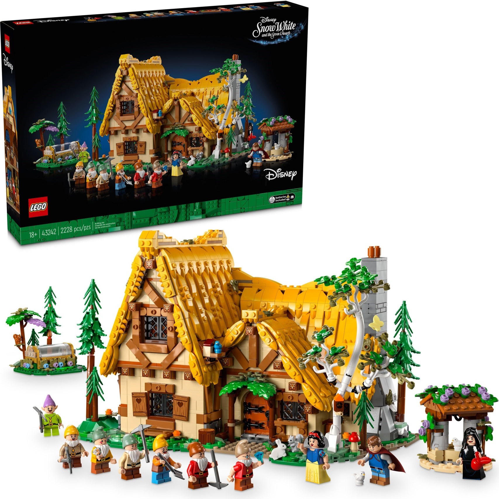 LEGO Disney 43242 เลโก้ Snow White and the Seven Dwarfs' Cottage