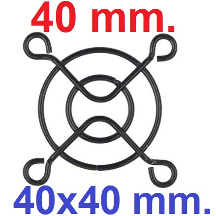 ตะแกรงพัดลม 40x40mm (1.5 นิ้ว) Fan Cover Cooling 4010 fan iron fan cover mesh cover black classic version