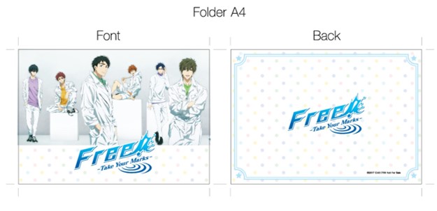 แฟ้ม A4 จากภาพยนตร์ FREE! ภาค 3 TYM ลาย B