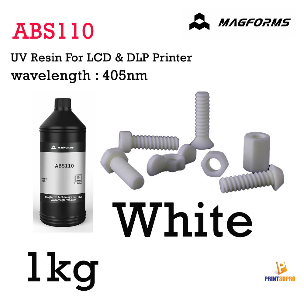 Magforms ABS110 Resin 1kg for LCD&DLP Pritner Black Photopolymer Resin 3D Printing Material UV sensitive resin