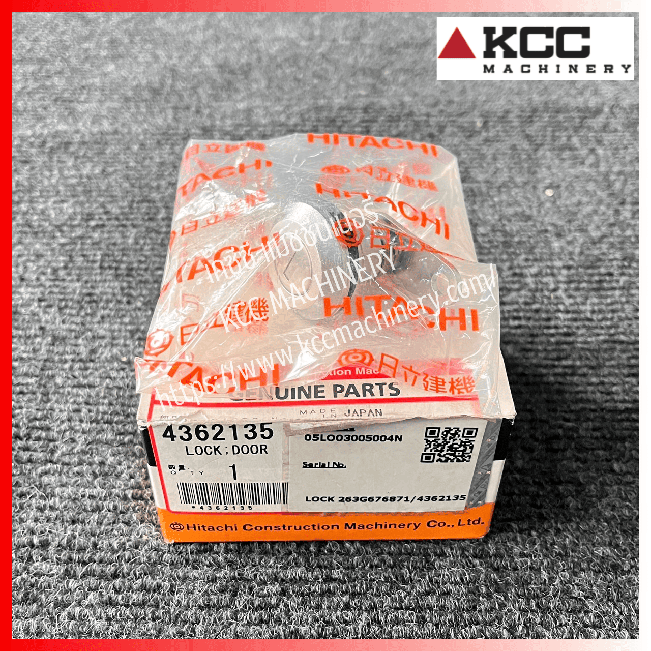LOCK;DOOR 263G676871/4362135 สำหรับรถตัก HITACHI_ZW140