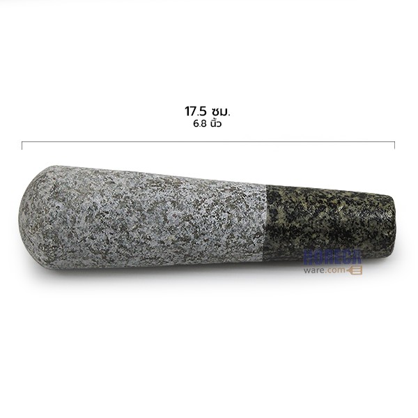 Stone pestle for mortar 6" stone