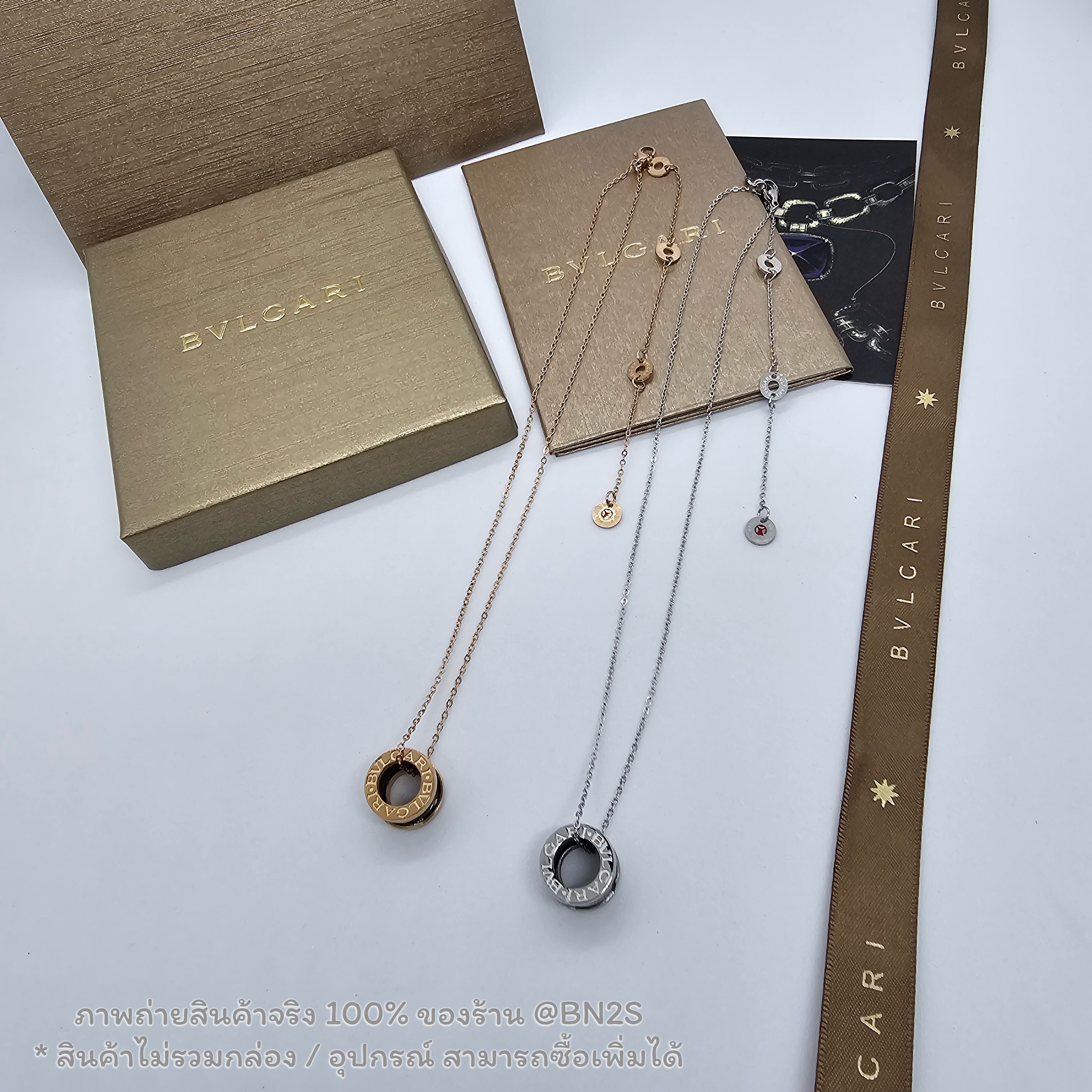 สีเงิน | Bulgari Save The Children Necklace สร้อยคอบูการี แบบเดียวกับลิซ่าใส่ จี้เซรามิสีดำ อะไหล่เงิน / พิงค์โกลด์ปรับสายได้ ไม่รวมกล่อง อุปกรณ์
