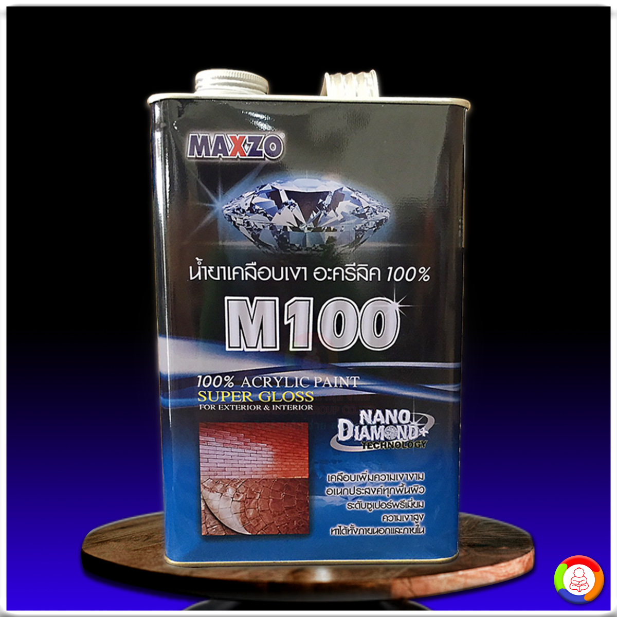 MAXZO ACRYLIC CLEAR ENAMEL M -100 น้ำยาเคลือบเงาอะครีลิค M-100
