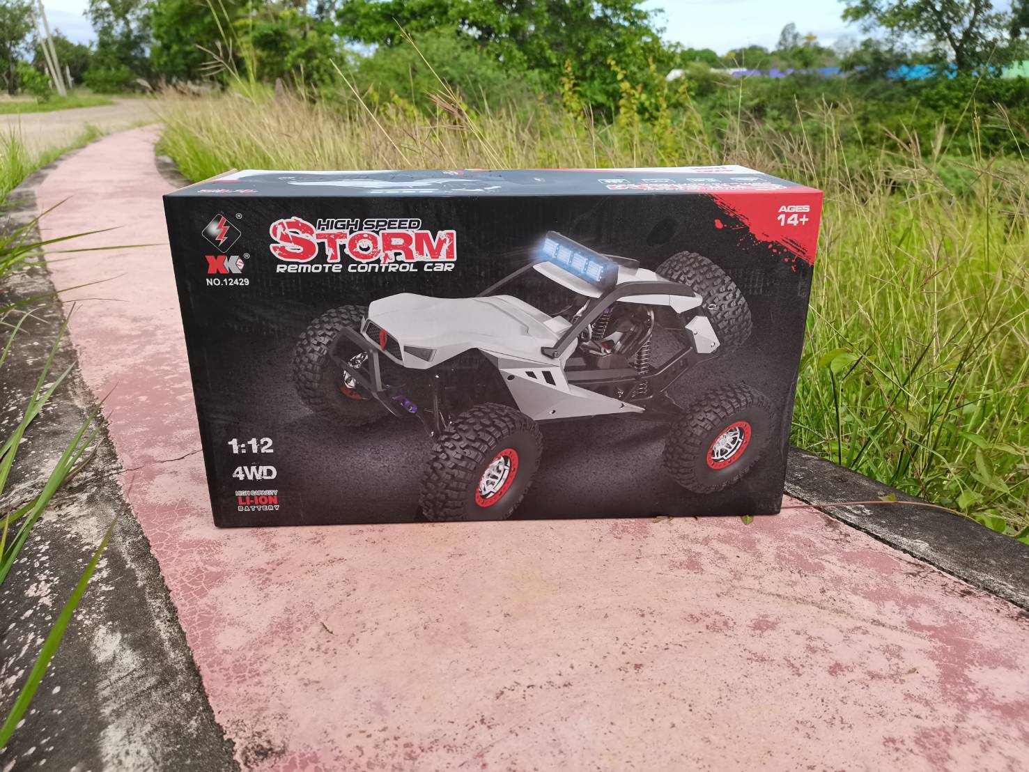 "รถบังคับวิทยุ OFF-ROAD WL-TOYS&XK NO.12429 4WD.ระบบ SERVO เลี้ยว+เล่งตามมือ แบตเตอร์รี่ lipo 7.4V 1500Mah ระบบกันน้ำ ชุดพร้อมเล่น"