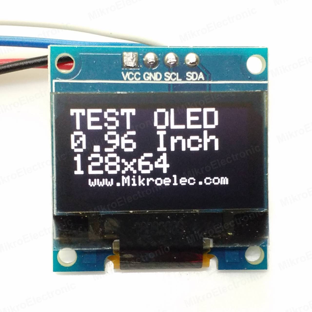 0.96 Inch 128 x 64 OLED Display Module Serial I2C Interface สีขาว(colors white)