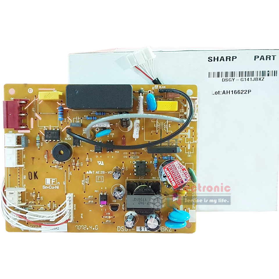 แผงบอร์ดควบคุมแอร์คอยเย็นSHARP-ชาร์ป ใช้ได้กับรุ่นที่ระบุไว้-อะไหล่ใหม่แท้บริษัท