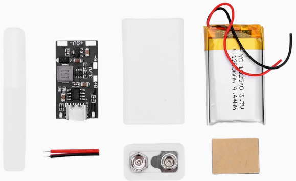 Li-ion 6F22 แบตเตอรี่ลิเธียม 9V 1200mAh Type-C Recharge Lithium Battery for Arduino ถ่านชาร์จ ถ่าน 9V