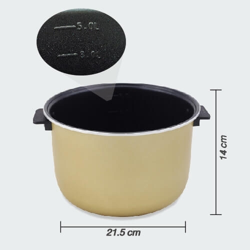 หม้อต้ม Cooker หม้อต้มไข่มุกไฟฟ้าหน้าจอสัมผัส Pearls Cooker สีดำ สำหรับร้านชานมไข่มุก ขนาด (5 ลิตร)