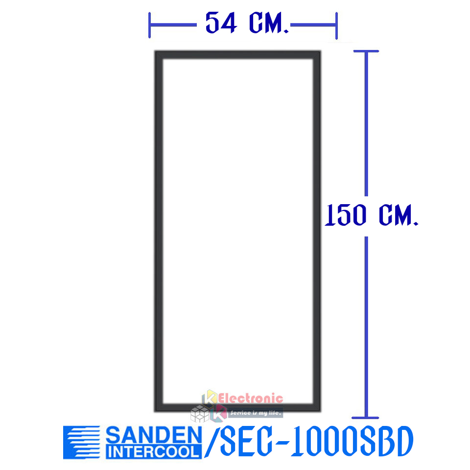 ขอบยางประตูตู้แช่ Sanden Intercool รุ่นSEC-1000SBD (ตู้แช่ 2 ประตูใหญ่)*อะไหล่แท้ ใส่ง่าย*อายุการใช้งานยาวนาน ราคาขอบยางประตู 1 บาน