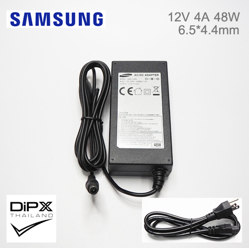 Adapter SAMSUNG,LG 12V 4A 48W (6.5x4.4mm) สินค้าใหม่แท้ แถมสายไฟ