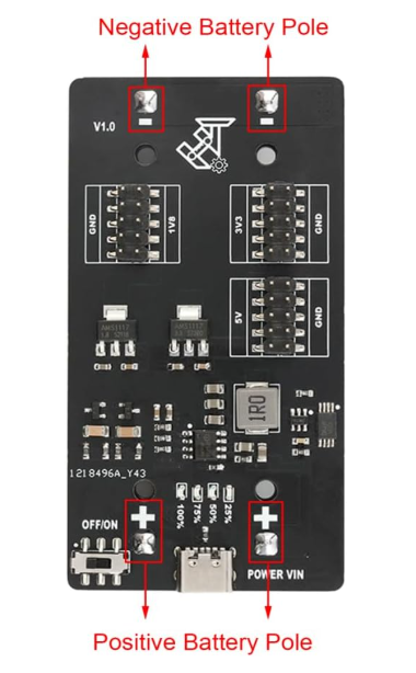 Type-C MCU Power Module,1.8V 3.3V 5V 18650 Li-ion Battery Charging & Discharging Board MCU Development Module