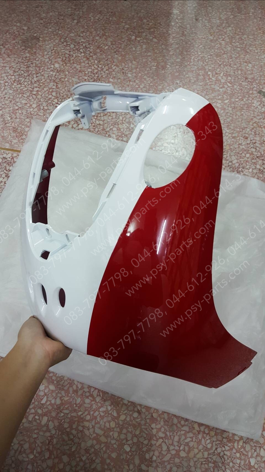 บังลม FINO แท้ๆ สีแดง/ขาว 4D0-F8311-00-1X Yamaha