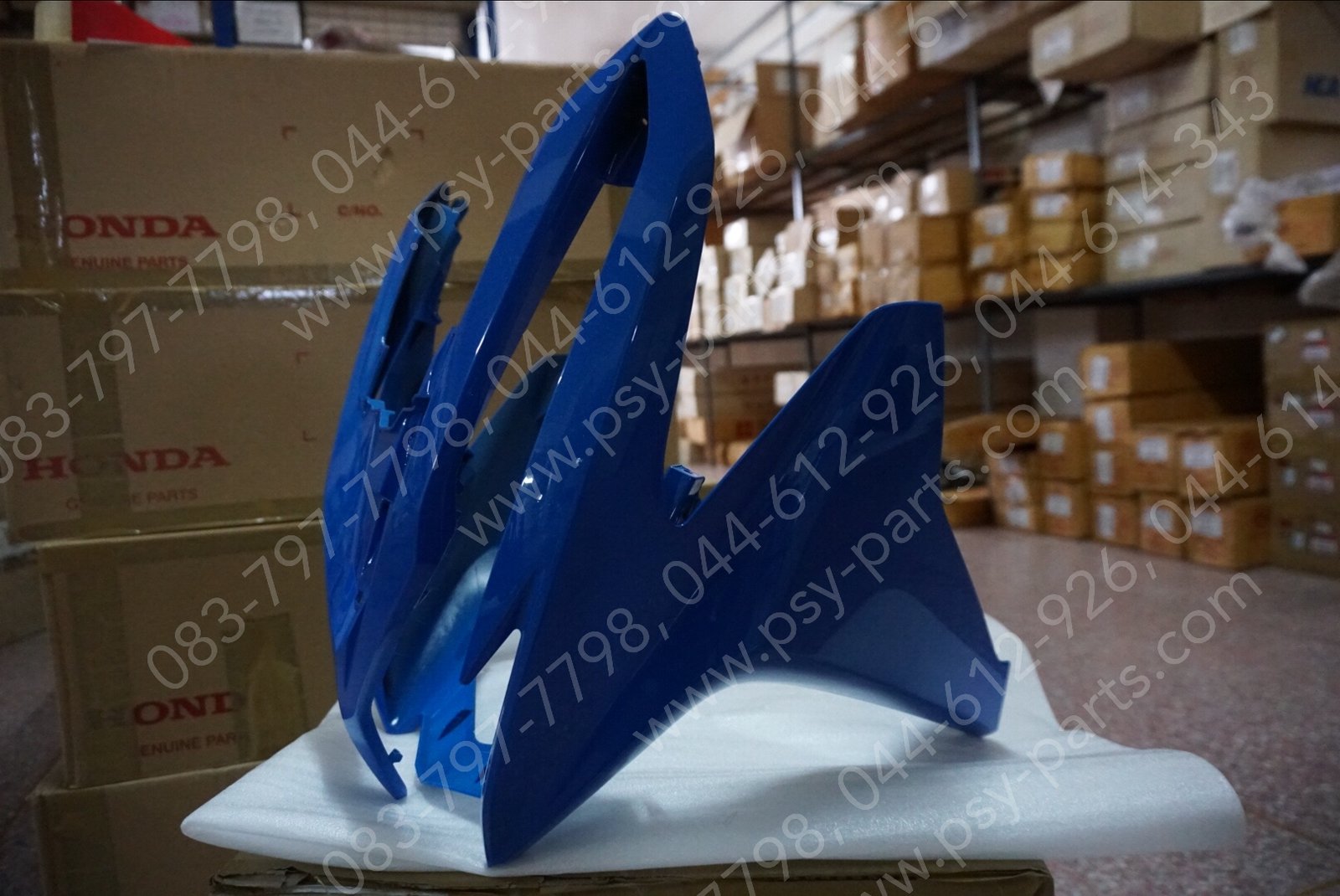 หน้ากากไฟหน้า CLICK 125-I แท้ๆ สีฟ้า (B214) 64301-KZR-700ZG