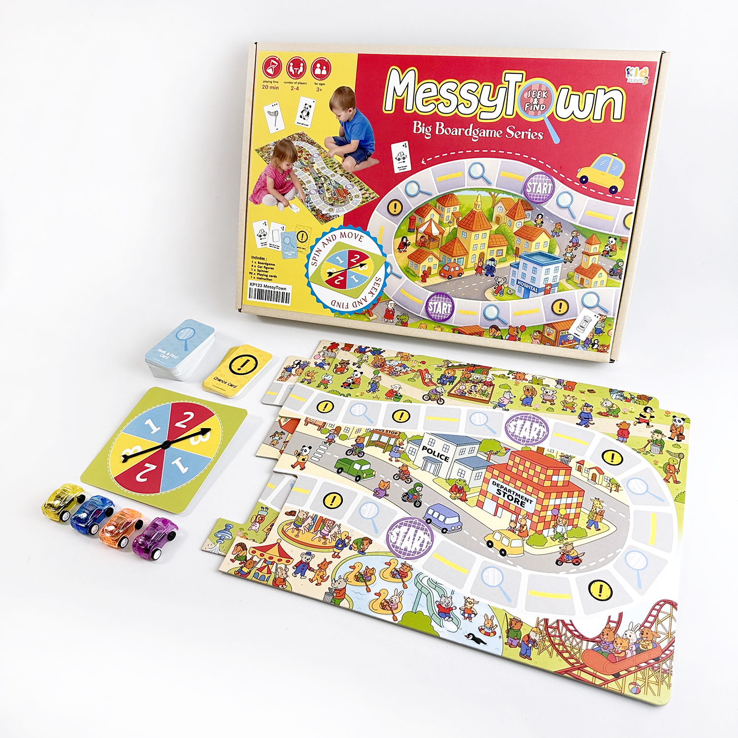 บอร์ดเกมภาพซ่อนหา (MessyTown Seek&Find)