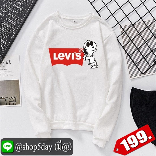 🔥 Levis เสื้อแขนยาวยอดฮิต ใส่ได้ทั้งหญิงและชาย ‼️