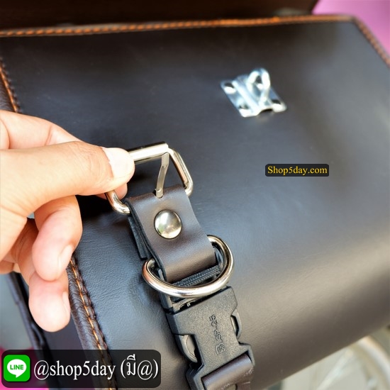 🔥 กระเป๋ารถมอเตอร์ไซค์ วินเทจ-คลาสสิค ✌️ มีสีดำ และ น้ำตาลไหม้