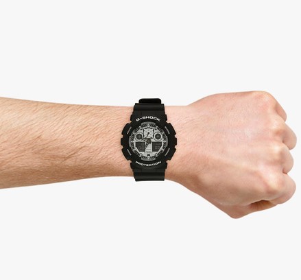 Casio G-shock ชาย GA-100BW-1ADR