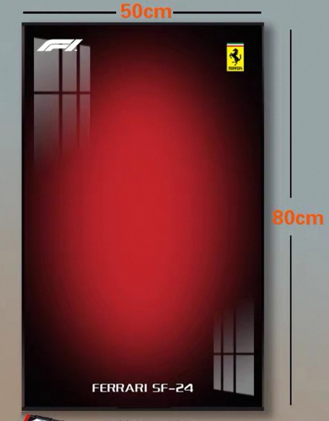 Display frame สำหรับ LEGO Technic เลโก้ 42207 Ferrari SF-24 F1 Car