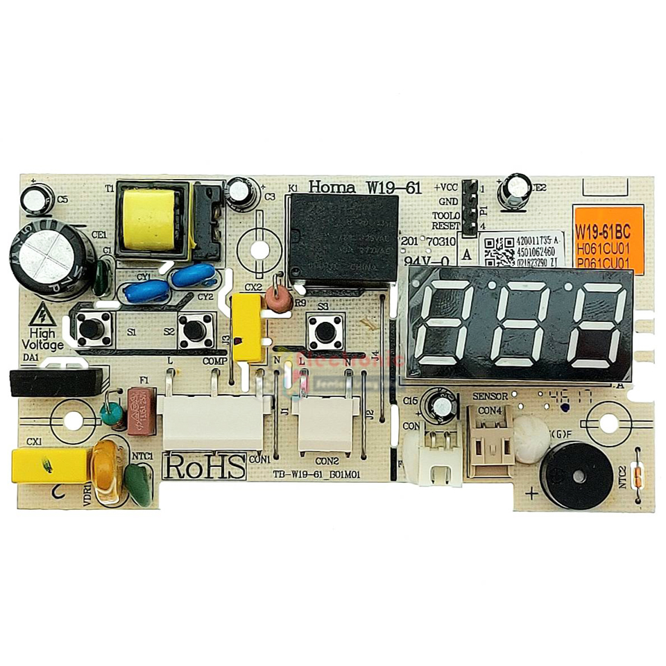 แผงบอร์ดควบคุมตู้แช่Sanden Intercool-(ซันเดนท์ อินเตอร์คูล)สำหรับรุ่น SSH-0205/SSH-0265/SSH-0355*อะไหล่ใหม่แท้บริษัท