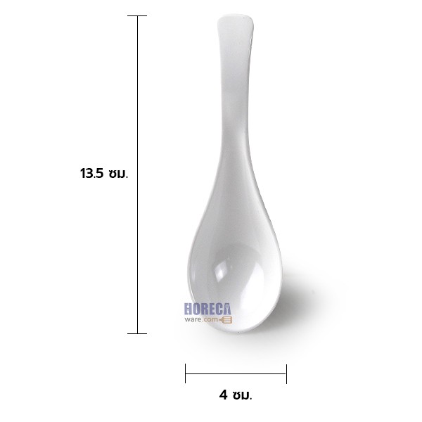 ช้อนสั้นทรงญี่ปุ่น 5.25 นิ้ว สีครีม ตราเอสบี