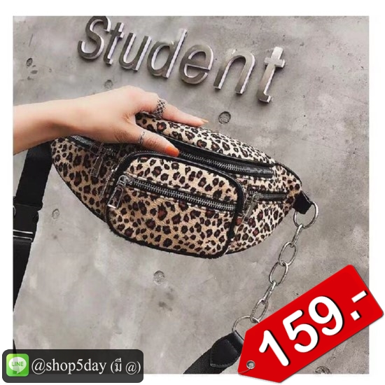 🤩 Hot สุดเท่ กระเป๋าคาดอก-เอว หนัง PU จร้า 🤩