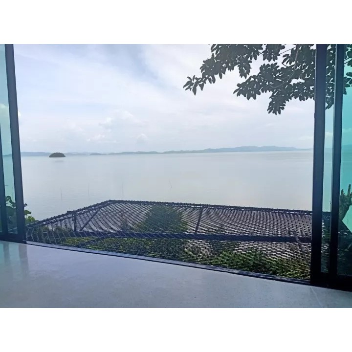 ตาข่ายเปลนอน ตาข่ายแพนอน 🌈สีดำ 3 mm. ช่องตา 2"x 2" 🌈แถมเชือกพันติดตั้ง 🌈มีหลายขนาดให้เลือก🌈