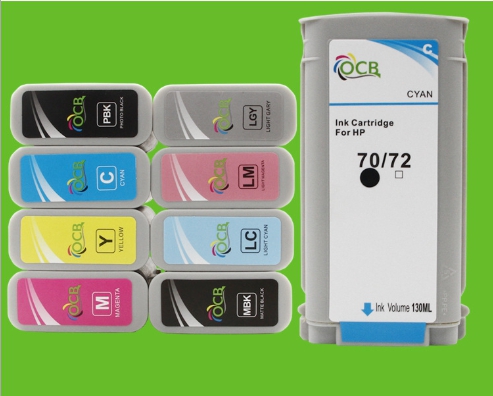 หมึกHP 70 130-ml Yellow DesignJet Ink Cartridgeเทียบเท่า