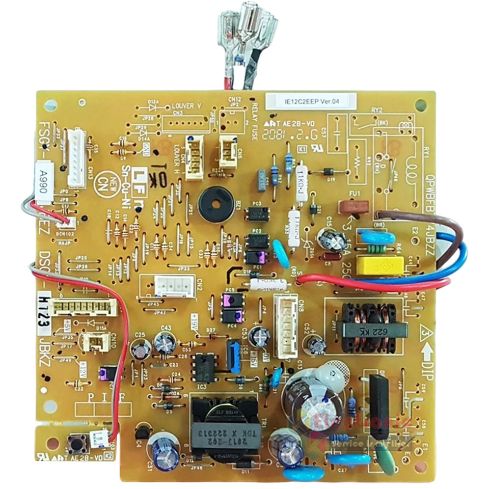 แผงบอร์ดควบคุมแอร์คอยเย็นSHARP-ชาร์ป รุ่น AH-PGX24-อะไหล่ใหม่แท้บริษัท