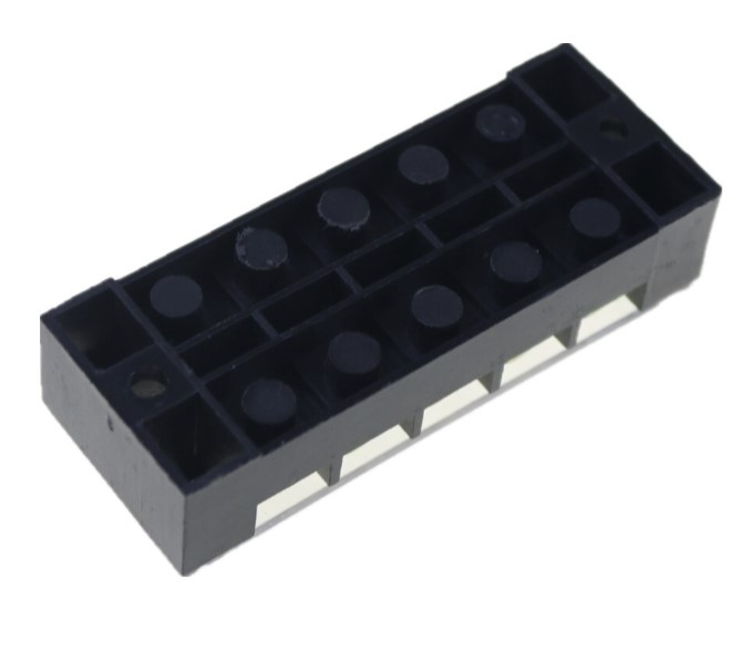 TB-2505 เทอร์มินอล บล็อก 600V 25A TB Series 4 Positions Ways Dual Row Barrier Screw Terminal Block Wire Connector