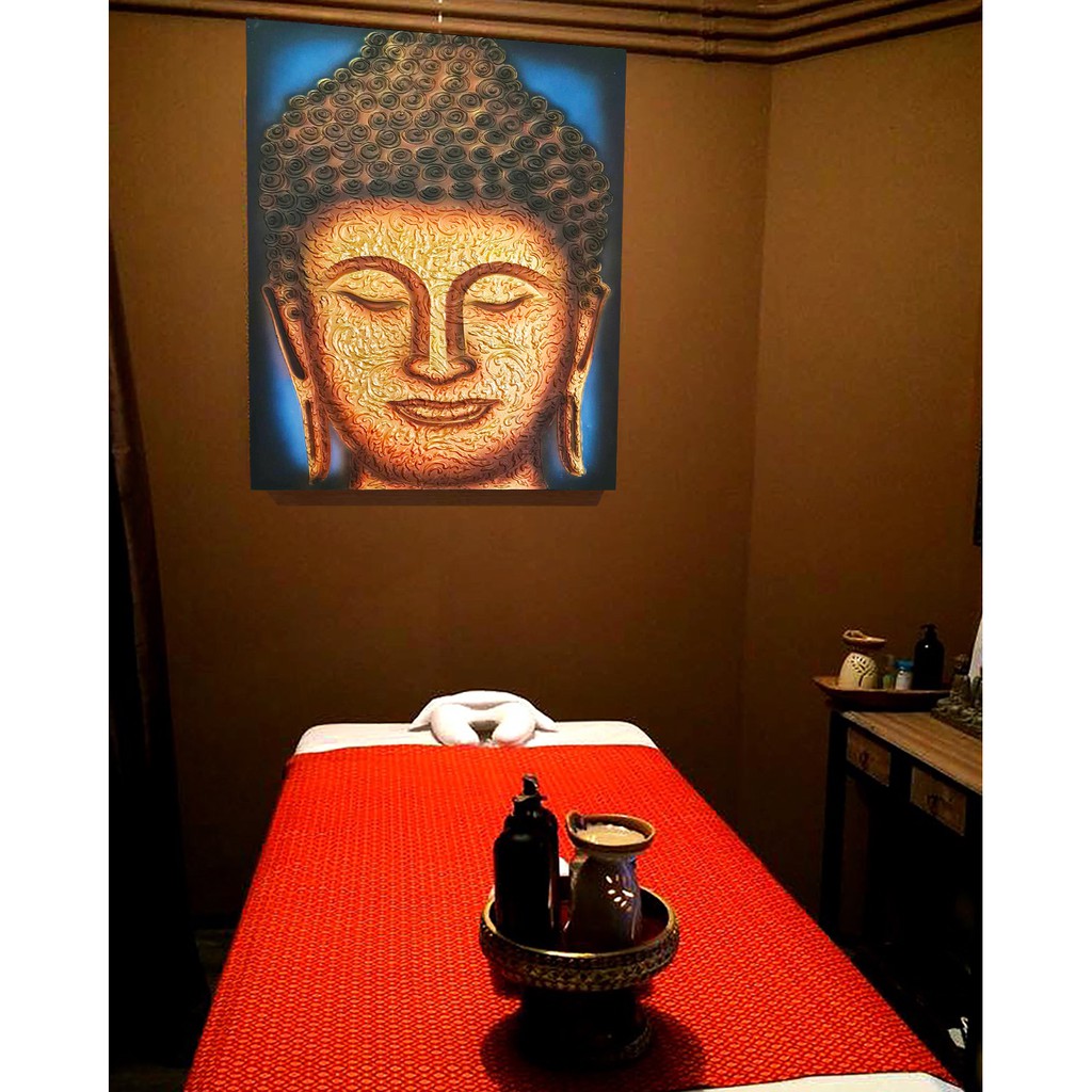 ภาพวาดหน้าพระ ภาพวาดติดผนัง ใช้ตกแต่งผนังห้อง เสริมมงคล รับทรัพย์ ภาพติดฝาผนัง ใช้ตกแต่งผนังห้อง ภาพแต่งร้าน E00046